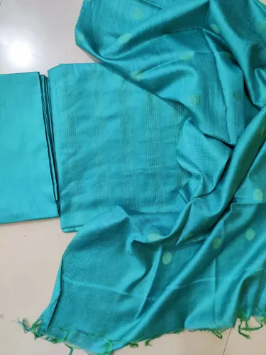 Regal Katan Silk Handwoven Suit Piece – Lustrous Elegance in Every Thread